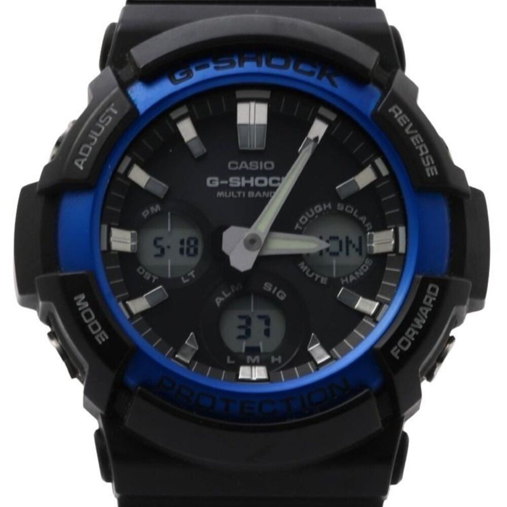 CASIO G-SHOCK ANALOG-DIGITAL GAW-100 SERIES GAW-100B-1A2JF Black Resin/Alumin...
